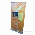 Banner printing, large size, PP film with aluminum alloy bracket on both ends